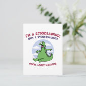 Carte Postale Stegosaurus - gaufres (Debout devant)