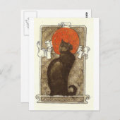 Carte Postale Steinlein's Cat - Art Nouveau (Devant / Derrière)