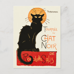 Carte Postale Steinlen Chat Noir Classique Art Français