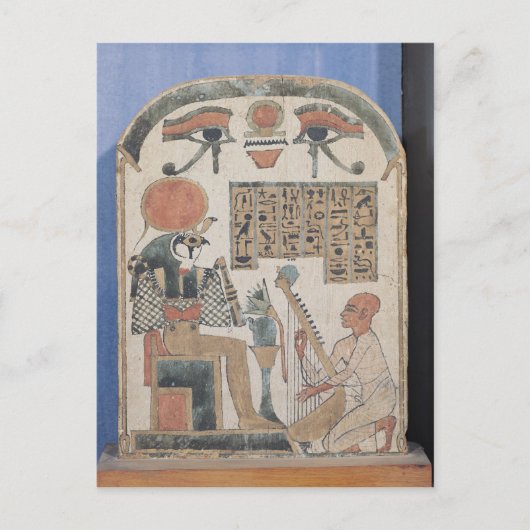 Carte Postale Stela du harpiste Djedkhonsuefankh (Devant)