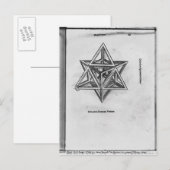 Carte Postale Stella octangula, de 'De Divina Proportione' (Devant / Derrière)