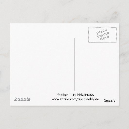 Carte Postale Stellaire (Dos)