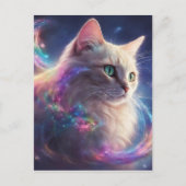 Carte Postale Stellar Kitty - art de chat cosmique (Devant)