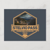Carte Postale Stelvio Pass Passo Dello Stelvio Travel Art Badge (Devant)