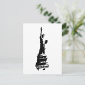 Carte Postale Stencil Liberty Black (Debout devant)