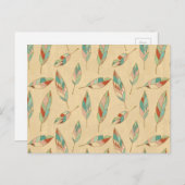 Carte Postale Step de Southwest | Coral Feather (Devant / Derrière)