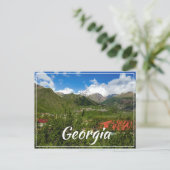 Carte Postale Stepantsminda Kazbegi Georgia Gergeti Caucuses (Debout devant)