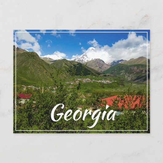 Carte Postale Stepantsminda Kazbegi Georgia Gergeti Caucuses (Devant)