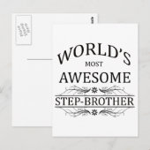 Carte Postale Stepbrother le plus génial du monde (Devant / Derrière)