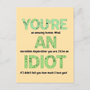 Carte Postale Stepbrother, Tu es un cadeau humain Extraordinaire