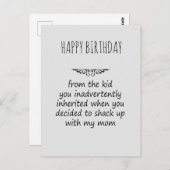 Carte Postale Stepfather Gift (Devant / Derrière)