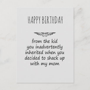 Carte Postale Stepfather Gift