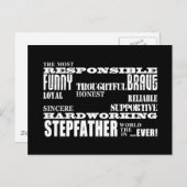 Carte Postale Stepfathers & Stepdads Anniversaires Parties Quali (Devant / Derrière)