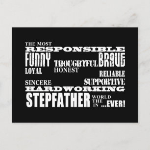 Carte Postale Stepfathers & Stepdads Anniversaires Parties Quali
