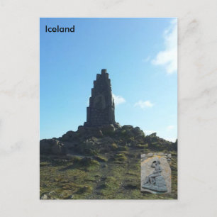 Carte Postale Stephan Stephansson monument à Vatnsskarð Islande
