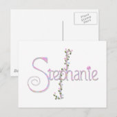 Carte Postale stephanie (Devant / Derrière)