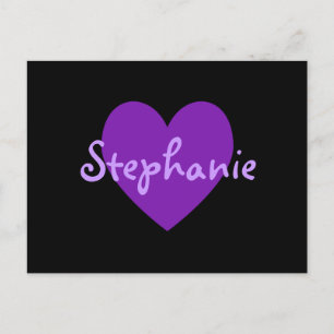 Carte Postale Stephanie en violet