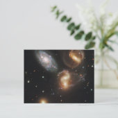 Carte Postale Stephan's Quintet Galaxies (télescope Hubble) (Debout devant)