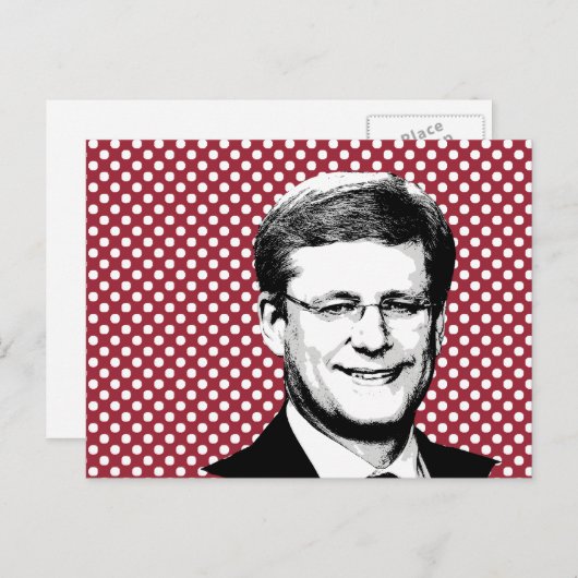 Carte Postale Stephen Harper (Devant / Derrière)