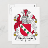 Carte Postale Stephenson Family Crest (Devant / Derrière)