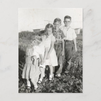 Carte Postale stepladder enfant