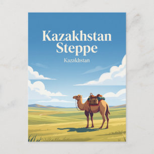 Carte Postale Steppe kazakh