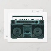 carte postale stéréo rétro (Devant / Derrière)