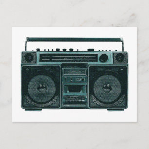 carte postale stéréo rétro