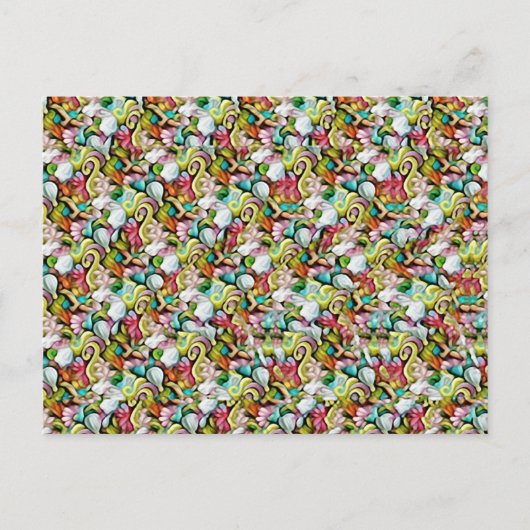 Carte Postale Stéréogramme de requin caché 3D Magic Eye - Sans e (Devant)