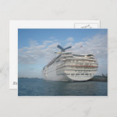 Carte Postale Stern of the Carnival Sensation Cruise Ship (Devant / Derrière)