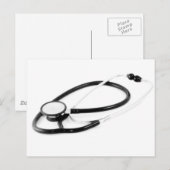 Carte Postale Stethoscope clinique (Devant / Derrière)