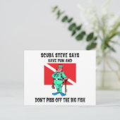 Carte Postale Steve SCUBA (Debout devant)