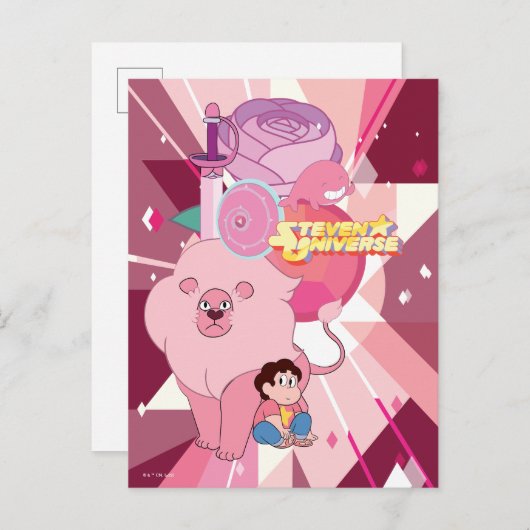 Carte Postale Steven Universe | Héritage du quartz Rose (Devant / Derrière)