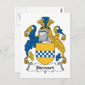 Carte Postale Stewart Family Crest (Devant / Derrière)