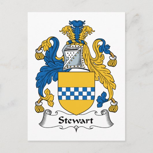 Carte Postale Stewart Family Crest (Devant)