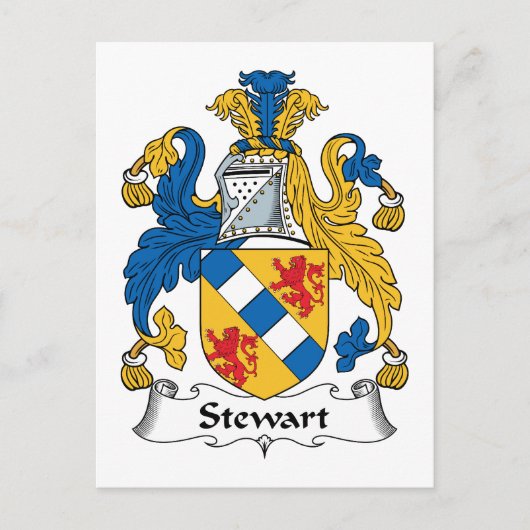 Carte Postale Stewart Family Crest (Devant)