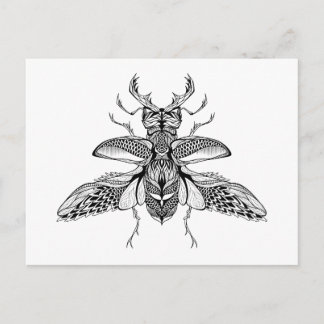 Carte Postale Stg-Beetle psychédélique inspiré