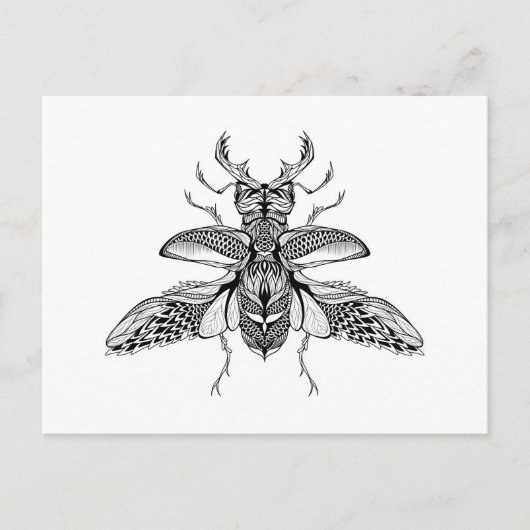 Carte Postale Stg-Beetle psychédélique inspiré (Devant)