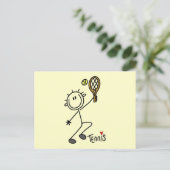 Carte Postale Stick de base Tennis Tshirts et cadeaux (Debout devant)