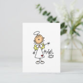 Carte Postale Stick Figure Angel T-shirts et cadeaux (Debout devant)