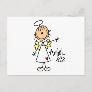 Carte Postale Stick Figure Angel T-shirts et cadeaux