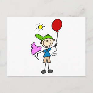 Carte Postale Stick Figure At the Fair Tshirts and Gifts