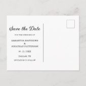 Carte Postale Stick Figure Bride & Groom Wedding Enregistrer la  (Dos)