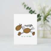 Carte Postale Stick Figure Cheval Tshirts et cadeaux (Debout devant)