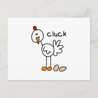 Carte Postale Stick Figure Chicken T-shirts et cadeaux