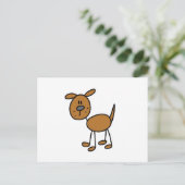 Carte Postale Stick Figure Chien T-shirts et cadeaux (Debout devant)