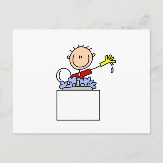 Carte Postale Stick Figure Doing Plats (Devant)