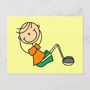 Carte Postale Stick Figure Exercice T-shirts et cadeaux
