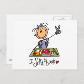 Carte Postale Stick Figure I Chandails et cadeaux (Devant / Derrière)