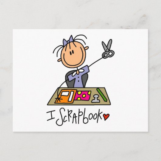 Carte Postale Stick Figure I Chandails et cadeaux (Devant)